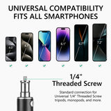 Geekria Foldable Smartphone Sunshade Hood with Phone Mount, Anti-Glare Phone Screen Shade with 1/4" Tripod Thread for Outdoor Video Recording, Fits 4.0-7.2" Smartphones
