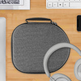 Geekria Shield Headphones Case Compatible with Bang & Olufsen Beoplay H95, H9 3rd Gen, H9i, H4, H9, H8 Case, Replacement Hard Shell Travel Carrying Bag with Cable Storage (Dark Grey)