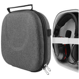 Geekria Shield Headphones Case Compatible with Turtle Beach Recon 70, Stealth 600, Stealth 450 Gaming Headsets Case, Replacement Hard Shell Travel Carrying Bag with Cable Storage (Dark Grey)