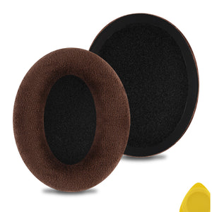 Geekria Comfort Velour Replacement Ear Pads for Sennheiser PC350 SE, HD380, HMEC250, HD380 Pro, PXC350, PC350, PXE350, HME95, Headphones Ear Cushions, Ear Cups Cover Repair Parts (Brown)