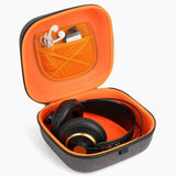 Geekria Shield Case Compatible with AKG K240 Studio, K702, K712 PRO, K271 MKII, K275, K872 Headphones, Replacement Protective Hard Shell Travel Carrying Bag with Cable Storage (Dark Grey)