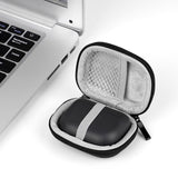 Geekria Shield Earbuds Case Compatible with Jabra Elite 10, Elite 8, Elite 85t, Elite 7 Active True Wireless Earbud, Replacement Hard Shell Travel Carrying Bag with Carabiner Clip (Dark Grey)