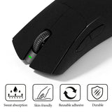 Geekria Gaming Mouse Anti-Sweat Tape, Suede Headliner Fabric High-Performance Sweat-Wicking Material Pre-Cut 2-Pack, Compatible with Logitech G PRO X2 (Black)