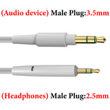 Geekria Audio Cable Compatible with Bose QC Ultra, QuietComfort, QC 45/35II/35/25/SE, 700 Headphones Cable, 3.5mm to 2.5mm Replacement Stereo Cord (4 ft/1.2 m)