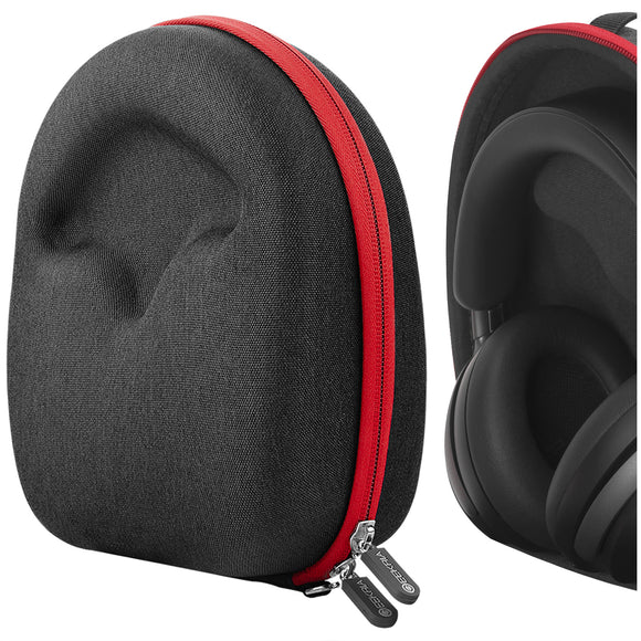 Geekria Shield Headphones Case for Compatible with Audio-Technica ATH-M50X, ATH-A900 Large-Sized Over-Ear Headphones, Replacement Hard Shell Travel Carrying Bag with Cable Storage (Dark Grey)