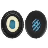 Geekria QuickFit Replacement Ear Pads for Bose On-Ear OE2, OE2i, SoundTrue On-Ear, SoundLink On-Ear Headphones Ear Cushions, Headset Earpads, Ear Cups Cover Repair Parts (Black / Blue)