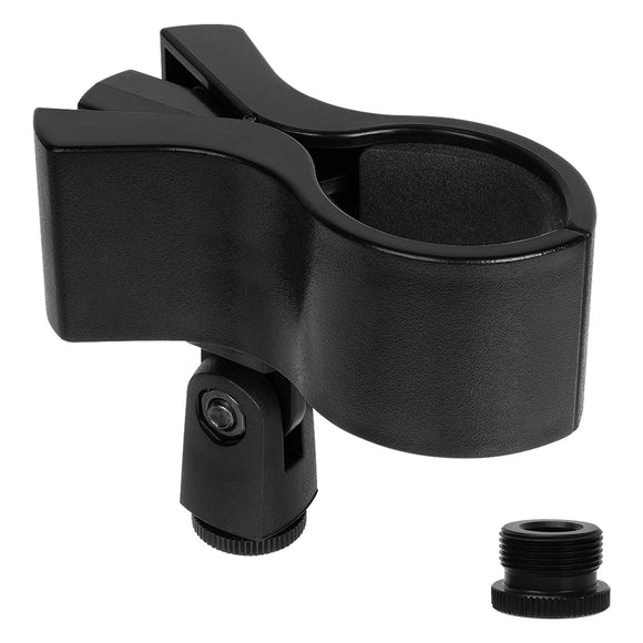 Geekria for Creators Universal Microphone Clip Holder, Adjustable Mic Mount with 5/8