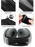 Geekria Short Replacement Medium Hook and Loop Headband Cover + Protein Leather Pad Set, Compatible with Skullcandy, Bose, JBL, Sony Headphones Accessory, Easy DIY Installation (Black)