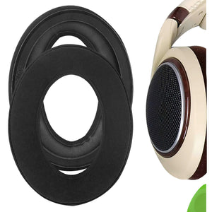 Geekria Comfort Velour Replacement Ear Pads for Sennheiser HD515, HD555, HD518, HD560s, HD558, HD559, HD569, HD579, HD589 Headphones Ear Cushions, Headset Earpads, Ear Cups Repair Parts (Black)
