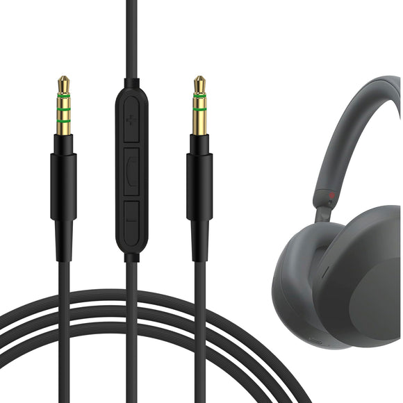 Geekria Audio Cable with Mic Compatible with Sony WH-ULT900N WH-1000XM5 WH-1000XM4 WH-XB920N Headphones Cable, 1/8