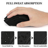 Geekria Gaming Mouse Anti-Sweat Tape, Suede Headliner Fabric High-Performance Sweat-Wicking Material Pre-Cut 2-Pack, Compatible with Logitech G PRO X2 (Black)