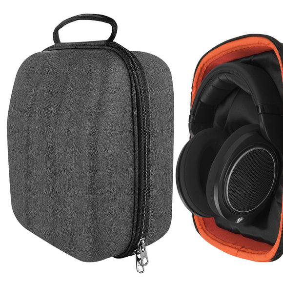 Geekria Shield Case for Large-Sized Over-Ear Headphones, Replacement Hard Shell Travel Carrying Bag with Cable Storage, Compatible with Microsoft Xbox One Stereo, AKG K167 Headsets (Dark Grey)