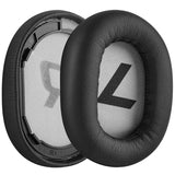 Geekria QuickFit Replacement Ear Pads for Plantronics BackBeat PRO2, BackBeat PRO2 Special Edition, Voyager 8200UC Headphones Ear Cushions, Headset Earpads, Ear Cups Cover Repair Parts (Black Tan)