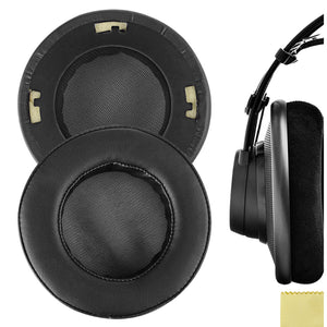 Geekria QuickFit Replacement Ear Pads for AKG, K701, K702, Q701, Q702, K601, K612, K712, K400, K500 Headphones Ear Cushions, Headset Earpads, Ear Cups Cover Repair Parts (Black)