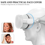 Geekria VR Accessory Kit Compatible with Apple Vision Pro, Protective Shell, Silicone Face Pad Cover, Dustproof Lens Protector, Comfortable Replacement Parts Set