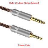 Geekria Apollo 6NOCC Copper Upgrade Audio Cable Compatible with Sony WH-1000XM6 WH-1000XM5 WH-1000XM4, 4.4mm to 3.5mm Replacement Headphones Cord (9.8ft / 3m)