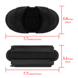 Geekria Medium Hook and Loop Headband Cover and Pad Set (Fits 2.5-3.5 cm Headbands), Compatible with Bose QC 45, QC 35 II, Beats Studio Pro, Sony WH-1000XM6, 1000XM5, ATH-M50x (Velour/Black)