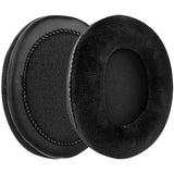 Geekria Comfort Velour Replacement Ear Pads for Shure Srh 240/ 440/ 840/ 940/ 1440/ 1540/ 1840, Hpaec 240/ 440/ 840/ 940/ 1440/ 1540 Headphones, Ear Cushions (Black)