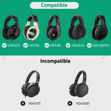 Geekria Audio Cable Compatible with Sennheiser HD 620S/599SE/599/598/560S/550/505/400PRO Headphones, 3.5mm to 2.5mm Braided Nylon Replacement Cord (Black 4ft / 1.2 m)
