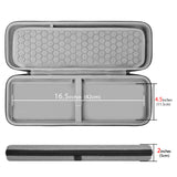 Geekria Keyboard Carrying Case, Hard Shell Protective Travel Bag. Compatible with Magic Keyboard with Numeric Keypad and Magic Mouse Combo Case. (Light Grey)