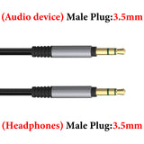 Geekria Audio Cable Compatible with V-MODA Crossfade 3/2/LP2, M-100, M-80, V-80 Headphones, 1/8" (3.5mm) to 3.5mm Braided Nylon Replacement Stereo Cord (4 ft / 1.2 m)