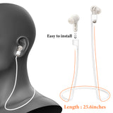 Geekria 2 Pack Earbuds Magnetic Anti-Lost Strap Compatible with Soundcore by Anker Liberty 4 Pro, P40i, Liberty 4 NC Soft Silicone Earphones Lanyard, Headphones Neck Rope Cord (White)