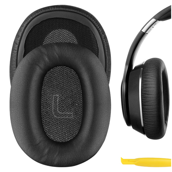 Geekria QuickFit Replacement Ear Pads for Edifier W820BT, W828NB Headphones Ear Cushions, Headset Earpads, Ear Cups Cover Repair Parts (Black)
