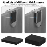 Geekria Acrylic Cubicle Wall Hooks for Headphones, Headphone Hook Holder, Headsets Hanger Compatible with Bose, SONY, Sennheiser, ATH, AKG, JBL General Purpose Game Earphone (2 Pack / Clear)