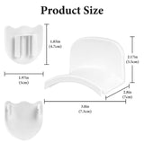 Geekria Headphone Holders for Pegboard Display, Headphone Hanger Holder Compatible with IKEA Skadis Pegboards, Hook Headset Holder Hanger for Home, Office, Electronics Organization (White)