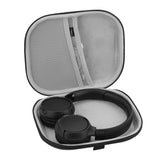 Geekria Shield Headphones Case Compatible with Sony WH-CH520/CH510, JBL Tune 510BT, AKG Y50BT and More, Replacement Hard Shell Travel Carrying Bag with Cable Storage (Dark Grey)