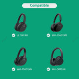 Geekria Audio Cable with Mic Compatible with Sony ULT WEAR, WH-1000XM6/1000XM5, WH-CH720N Headphones, 3.5mm Braided Nylon Replacement Stereo Cord with Inline Microphone (4 ft / 1.2m)