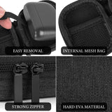 Geekria Shield Earbuds Case Compatible with T5 II True Wireless Earbud, Replacement Portable Hard Shell Travel Carrying Bag with Carabiner Clip (Dark Grey)