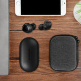 Geekria Shield Headphones Case Compatible with Samsung Galaxy Buds+ Plus True Wireless Earbuds Case, Replacement Hard Shell Travel Carrying Bag with Cable Storage (Grey)