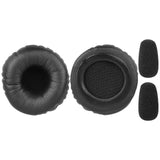 Geekria QuickFit Replacement Earpads + Mic Windscreen Foam Compatible with BlueParrott B250-XTS, B250-XT Plus, B250-XT, B250, B150 Headphones Mic Foam Cover + Ear Cushions (Black)