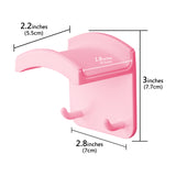Geekria Gaming Headset Headphone Hook Holder, Headphone Wall Mount Headset Holder, Headsets Hanger Compatible with Razer, Bose, SONY, Sennheiser, ATH, AKG, JBL, Beats (Pink)