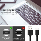 Geekria for Creators Type C to USB A Microphone Cable 6.6 ft / 2 M, Compatible with FIFINE AmpliGame A6, HyperX QuadCast S, SoloCast, Logitech G Yeti GX, TONOR TC30 Mic Cord (Black)