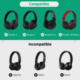 Geekria Shield Headphones Case Compatible with Beats Studio Pro/3/2, Studio Wireless and More, Replacement Hard Shell Travel Carrying Bag with Cable Storage (Blue)