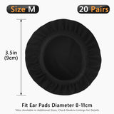 GEEKRIA 2 Pairs Medium Flex Fabric Washable Headphone Covers