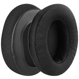 Geekria Comfort Extra Thick Mesh Fabric Replacement Ear Pads for Turtle Beach Stealth 400, 500X, 700X, 420X, Ear Force XO SEVEN, XP500, PX5, PX4, X42 Headphones Ear Cushions, Ear Cups (Black)