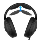 Geekria Protein Leather Headband Pad Compatible with Sennheiser HD620S, HD400 Pro, HD560S Headphones, Replacement Band Repair Part (Black)