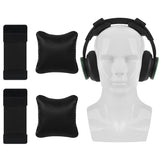 Geekria Mulberry Silk Headband Pressure Relief Pads for Headphones, Compatible with Bose QuietComfort Ultra, Skullcandy Crusher ANC 2, Logitech G733, JBL Live 780NC (Black)