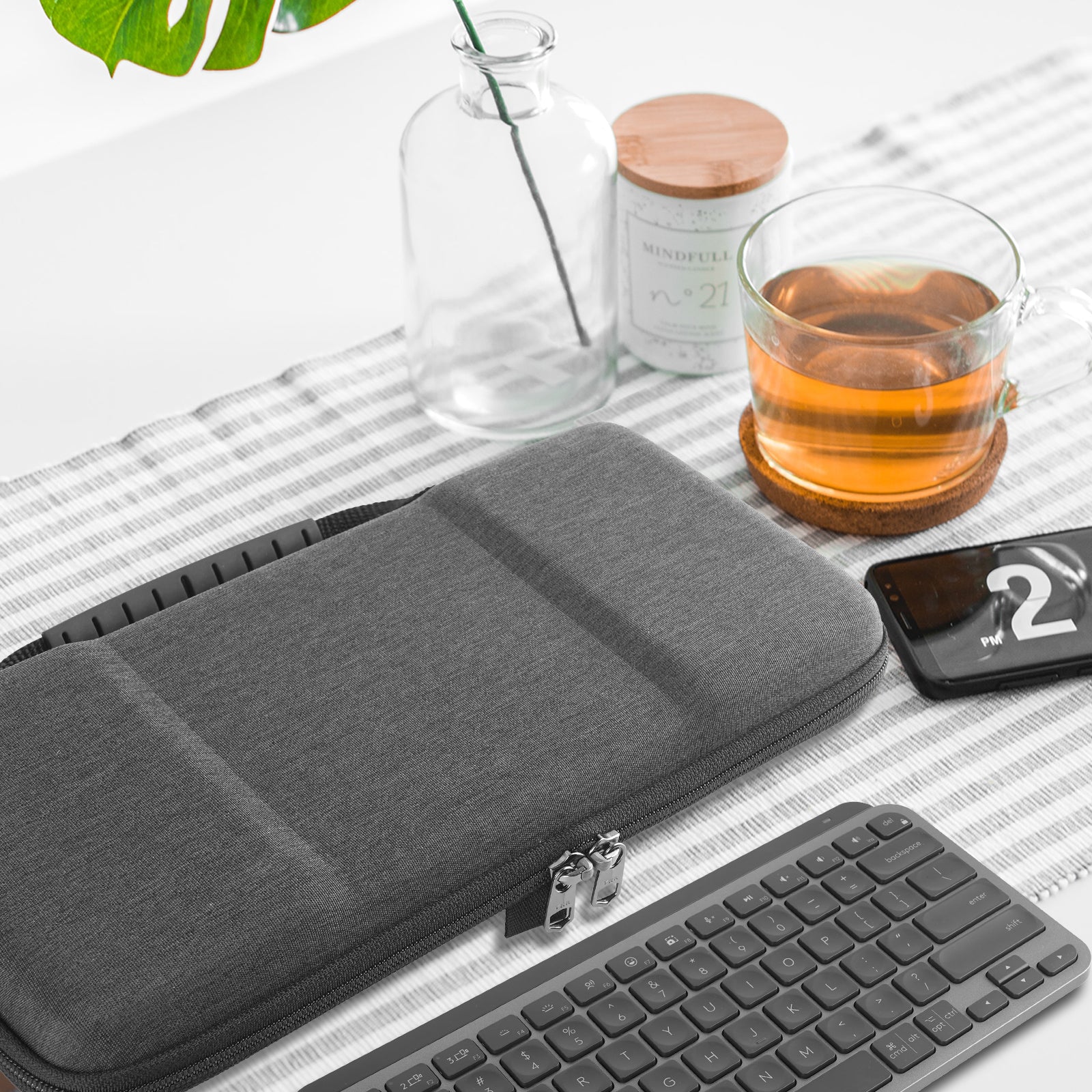 Eva Hard For Case For Mx Keys Mini Keyboard Soft Lining Bag