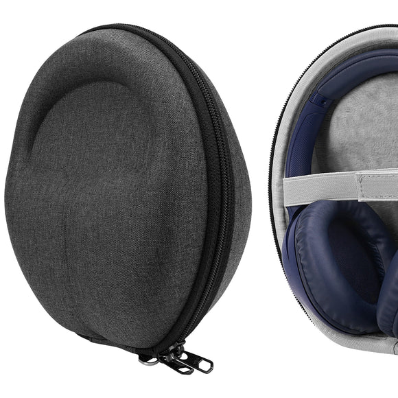 Geekria Shield Headphones Case Compatible with Sony WH-CH710N, Skullcandy Hesh Evo, Sennheiser HD 450BT and More, Replacement Hard Shell Travel Carrying Bag (Black)