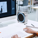 Geekria Computer Chassis Stand, Clear Acrylic Chassis Case, Compatible with Apple 2024 Mac Mini Desktop Computer, Apple 2024 Mac Mini M4 / 2024 Mac Mini M4 Pro Stand - Accessories (Transparent)