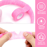 Geekria Non-woven Fabric Headband Cover for Bose QCUltra, QC35, QC45, Beats Studio Pro, Studio3, Solo3, HiFiMAN Ananda, Microsoft Xbox Wireless, Grado SR60 Headphones (Pink/2 Pcs)