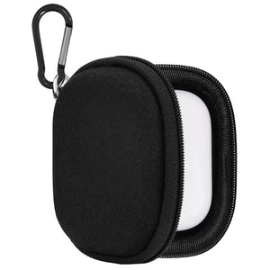 Geekria Shield Earbud Case Compatible with Apple Airpods pro, Technics EAH-AZ100, Beats Studio Buds, Replacement Hard Shell Travel Carrying Bag with Carabiner Clip (Black)