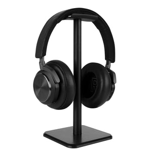 Geekria Aluminum Alloy Headphone Stand for Over-Ear Headphones, Gaming Headset Holder, Desk Display Hanger with Solid Heavy Base Compatible with Bose QC35, Studio3 (Black)