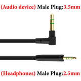 Geekria Audio Cable Compatible with Sennheiser Momentum4 Momentum2, HD450BT, HD4.50SE, HD4.50, HD350BT Headphones Cable, 3.5mm to 2.5mm Replacement Cord (4 ft / 1.2m)