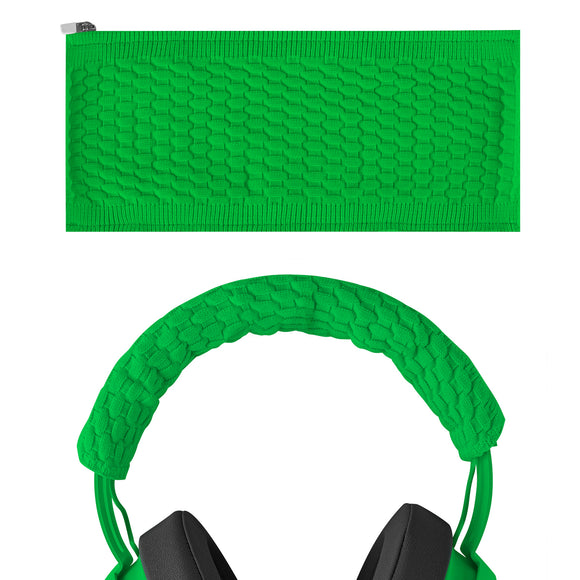 Geekria Flex Fabric Headband Cover Compatible with Razer Kraken ProV2, 7.1 V2, Ultimate, Headphones, Head Top Cushion Pad Protector, Replacement Repair Part, Easy DIY Installation (Green)