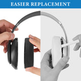 Geekria SNAP Replacement Ear Pads Kit for Beats Studio Pro Headphones, Magnetic Easy Switch Cushions, Quick Exchange Earpads, Ear Cups Cover Repair Parts (Black Mesh Fabric, 1 Pair)